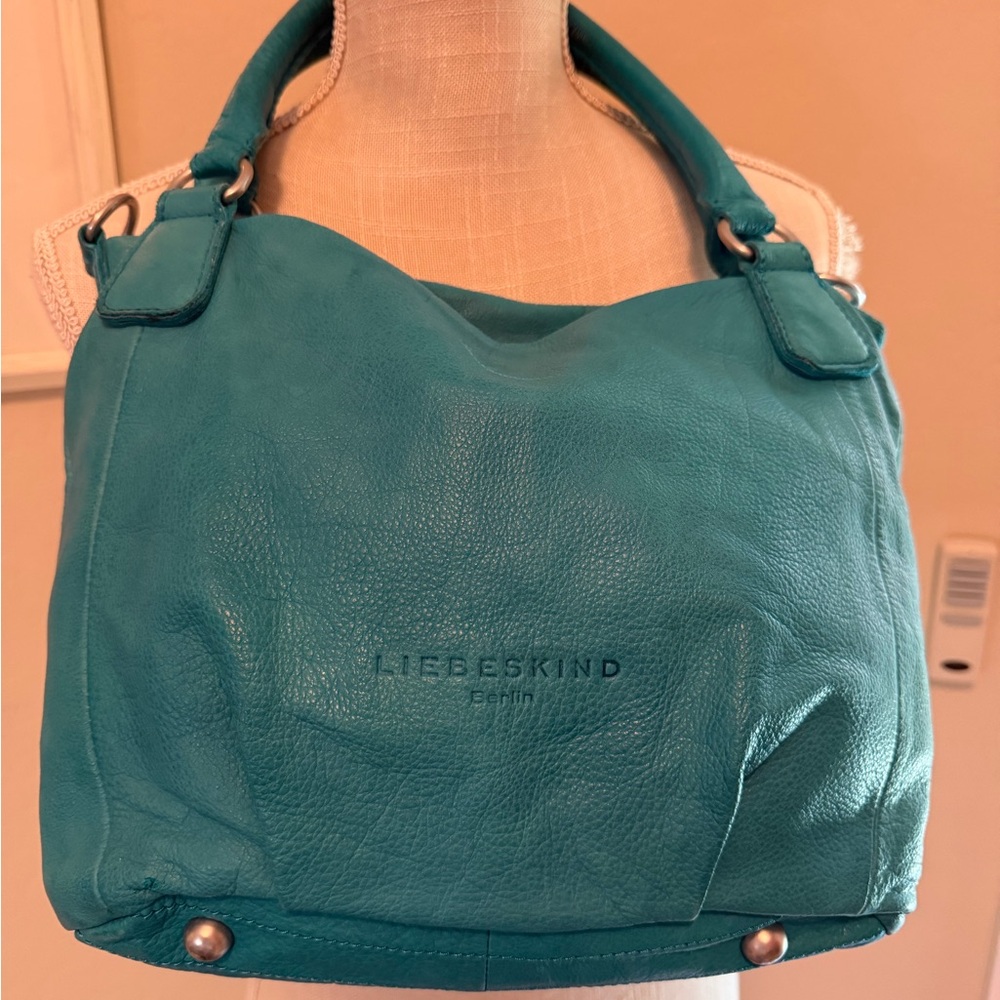 Liebeskind Teal Leather Hobo Bag